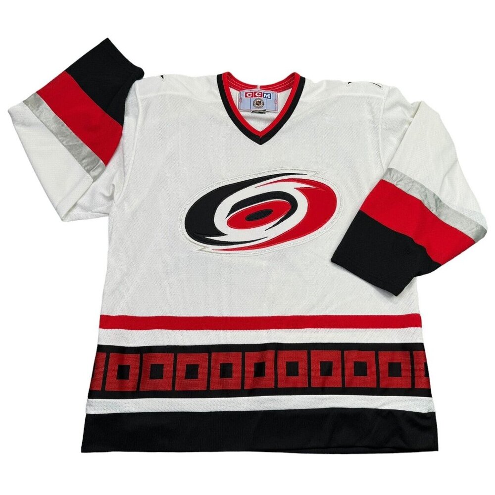 CCM White and Red Hockey Jersey